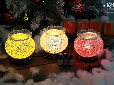 Rực rỡ sắc màu cùng đèn ngủ đèn xông tinh dầu Pha lê mới